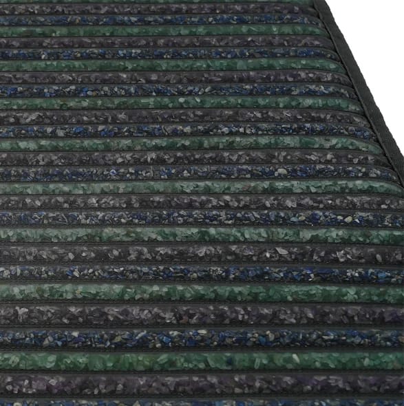 PEMF recovery mat with evenly spaced gemstones for full-body FIR coverage
