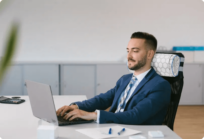 OmniPEMF NeoRhythm Tube - Versatile PEMF tube pillow for neck support at desk