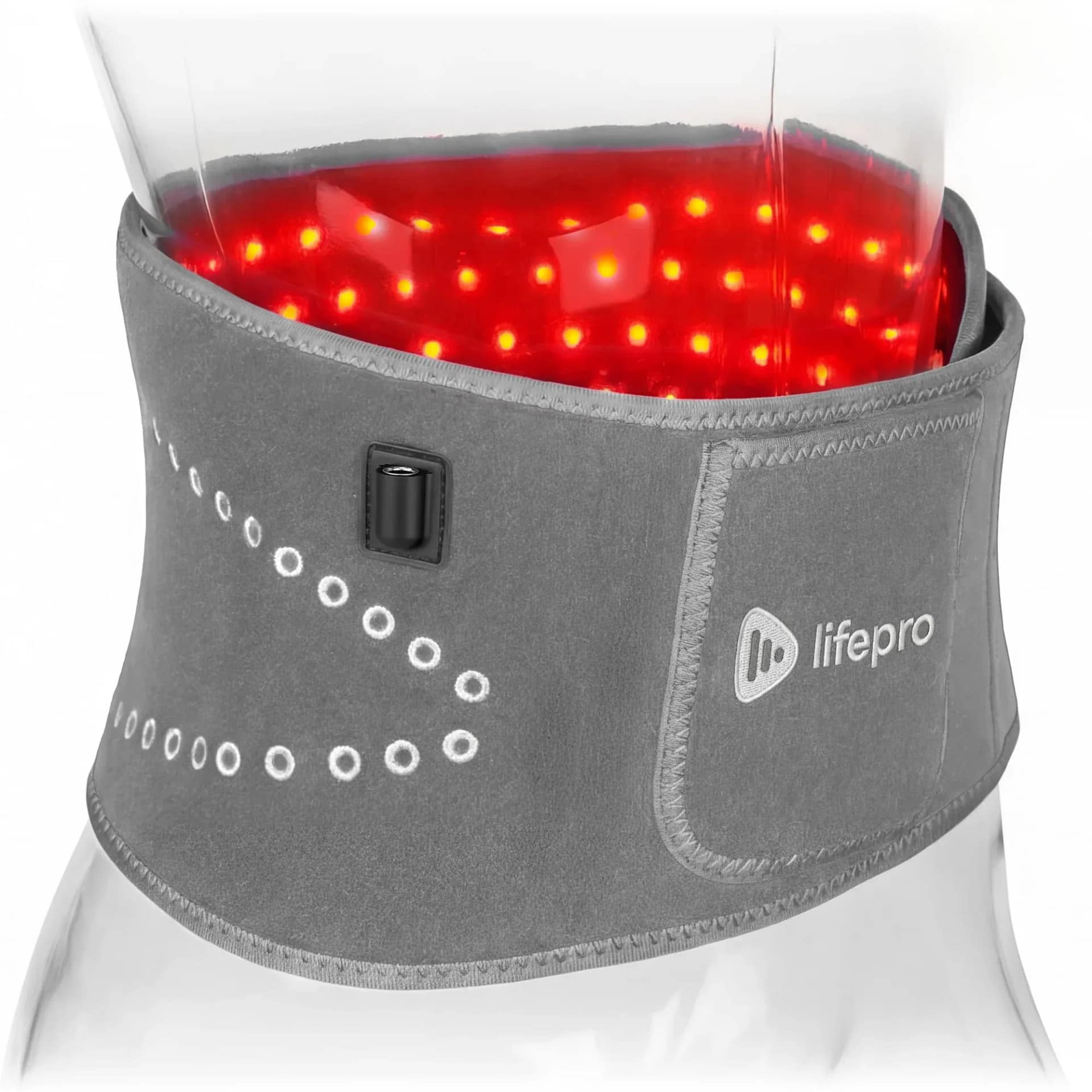 LifePro LED Belt available in sleek gray finish for discreet therapy sessions